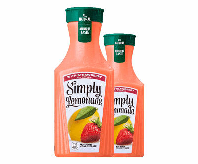 Simply Lemonade with Strawberry, 52 Fl Oz Bottle